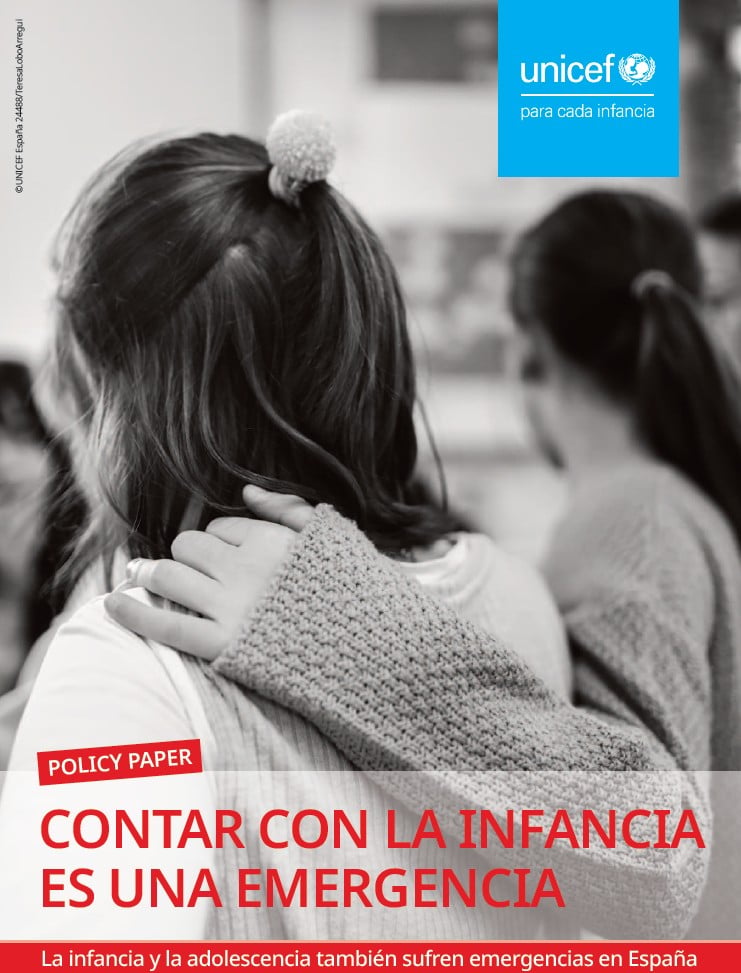 Informe sobre la infancia en emergencias en España.