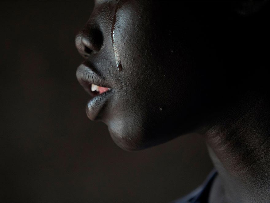 Imagen de un refugiado