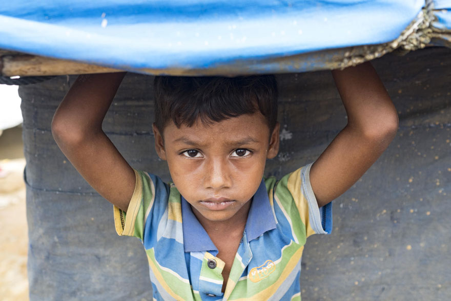 Imagen de un niño rohingya