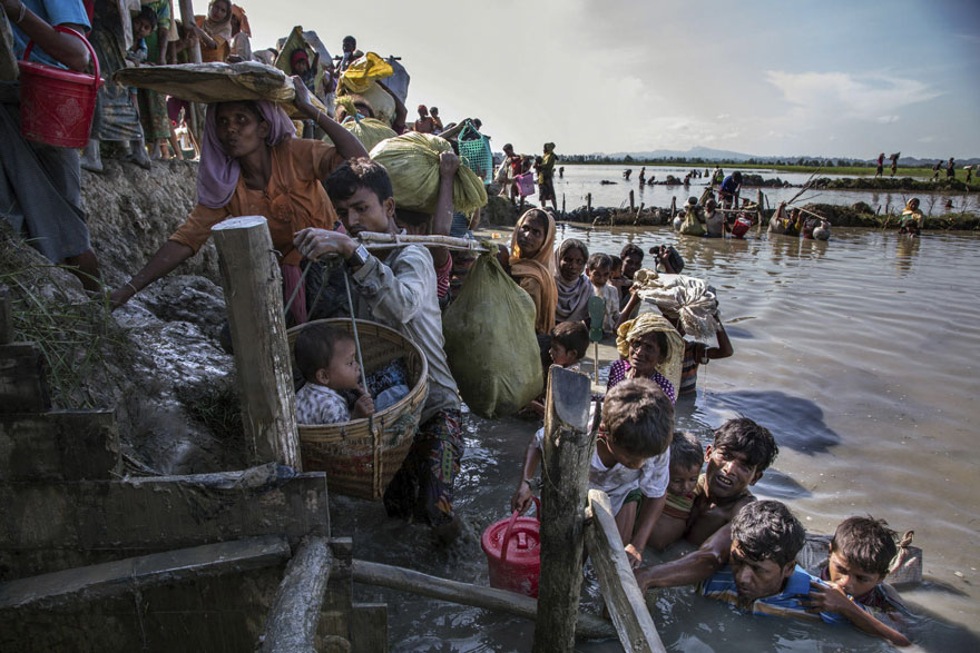 Imagen del éxodo rohingya