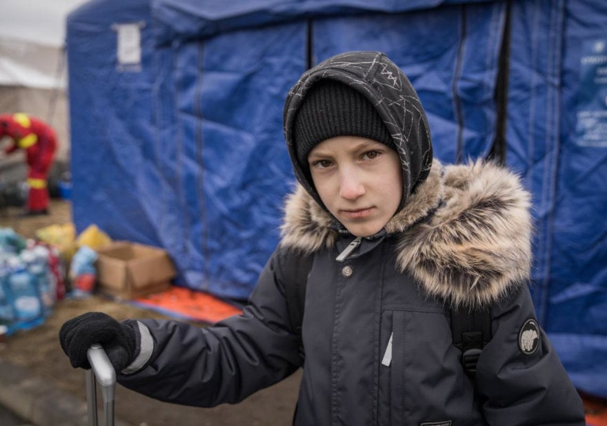 Ucrania: la mitad de los desplazados son niños