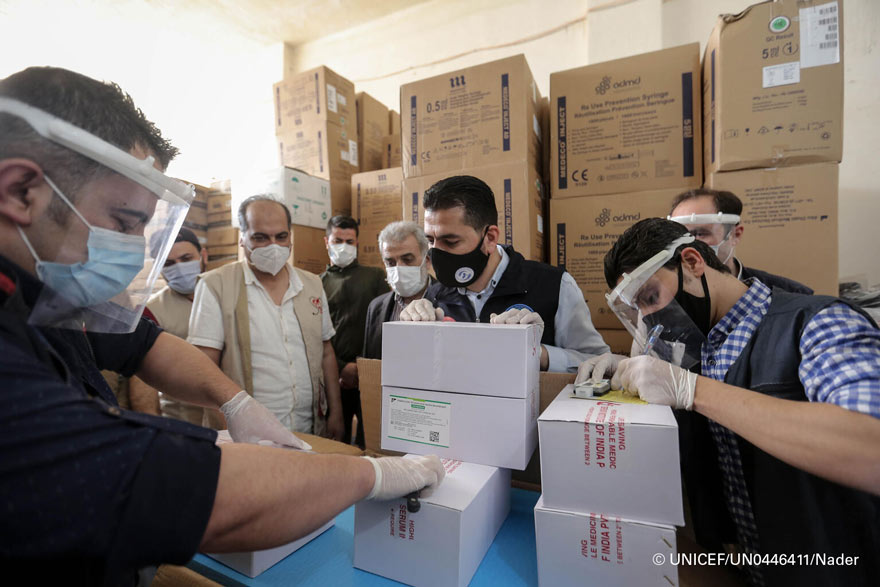 Siria recibe el primer envío de vacunas contra la COVID-19 a través del Mecanismo COVAX