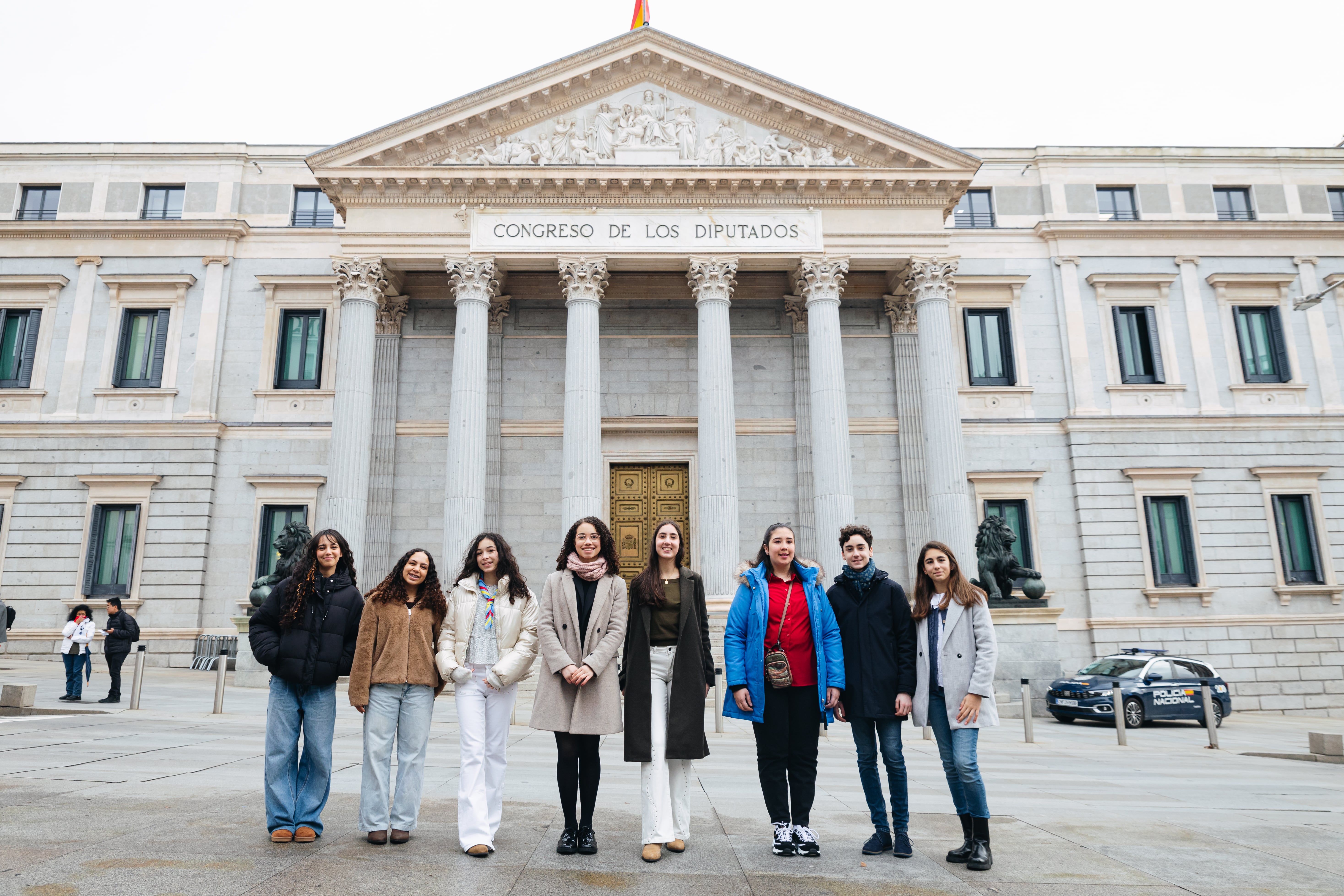 Niños y niñas participantes de Infancia en el Congreso en su octava edición