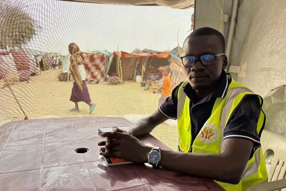 Jackson Djimtobeye, profesional de UNICEF de apoyo psicosocial y salud mental a la infancia refugiada en Chad.