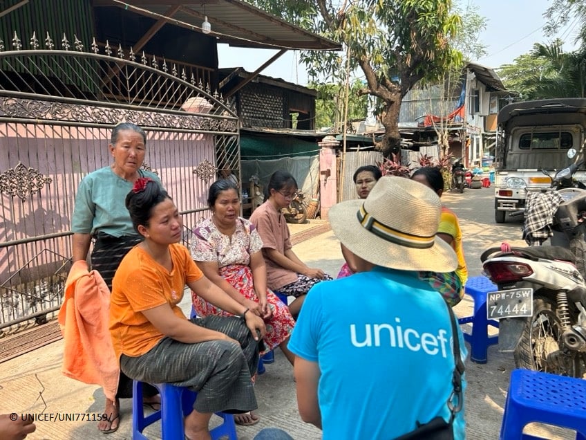 UNICEF actúa en Myanmar