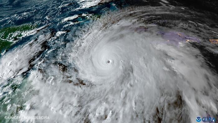 Imagen satelital del huracán Melissa en el mar Caribe el 27 de octubre de 2025