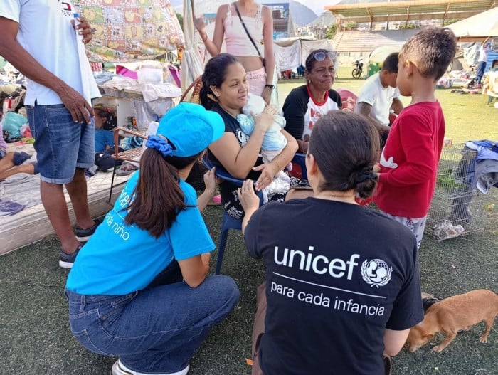 Personal de UNICEF en Venezuela.