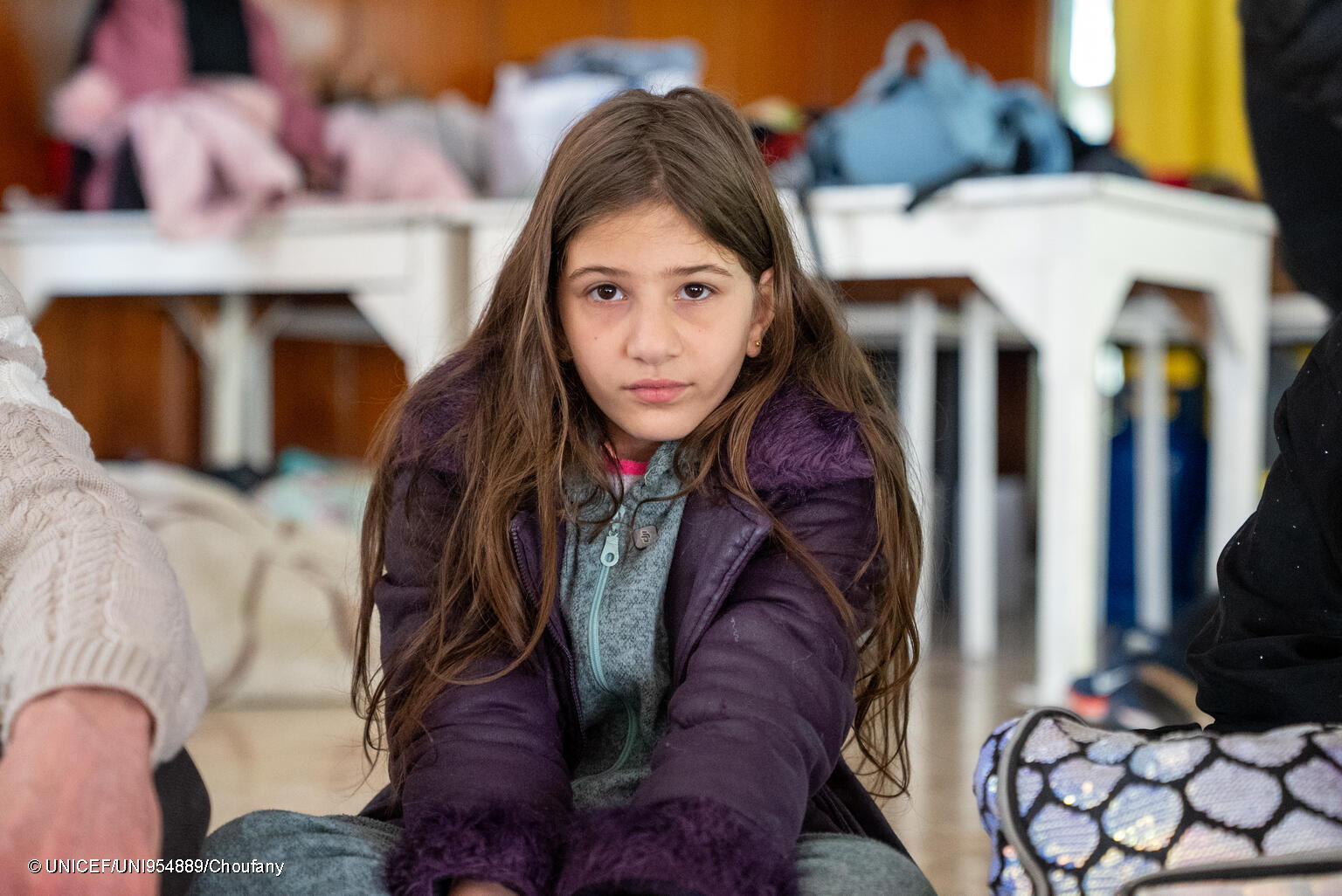 niña refugiada en Líbano