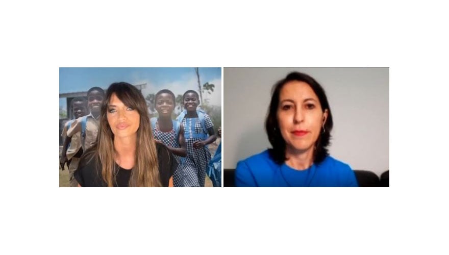 Sara Carbonero y Meritxell Relaño durante la conexión en directo