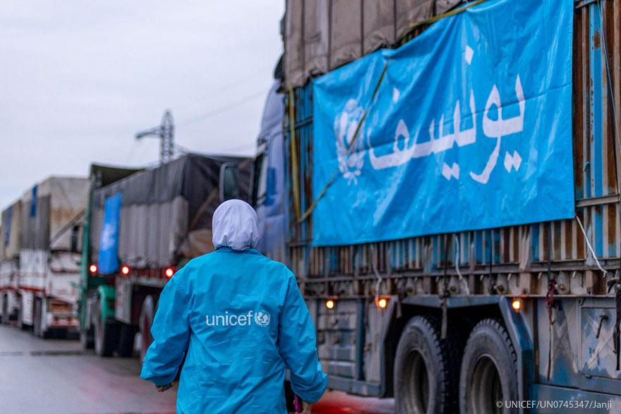 UNICEF envía ayuda transfronteriza al noroeste de Siria