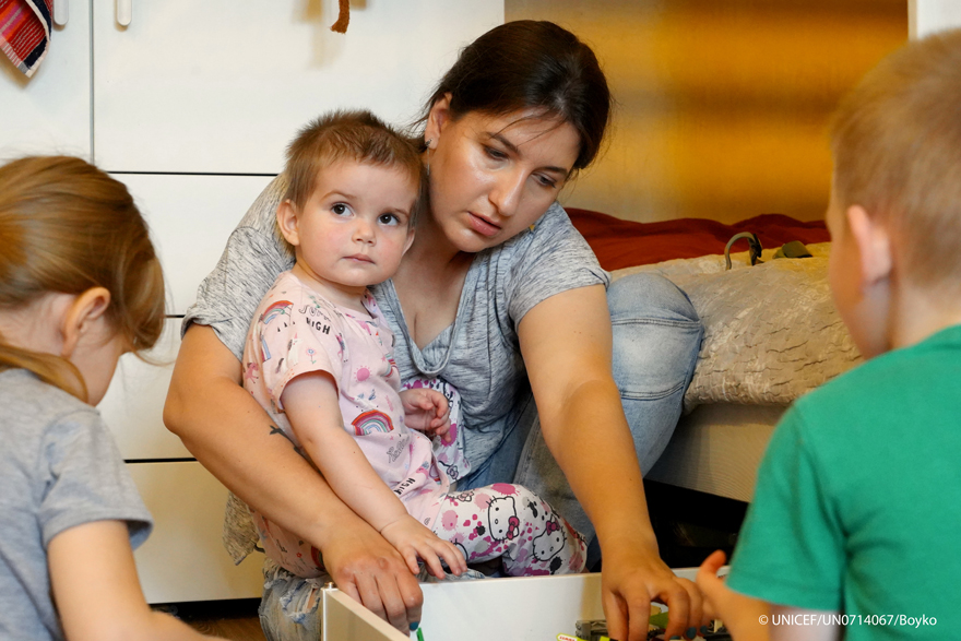 Niños acogidos en Ucrania