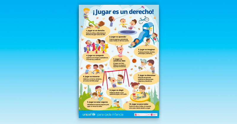Imagen del cartel y las fichas para colorear