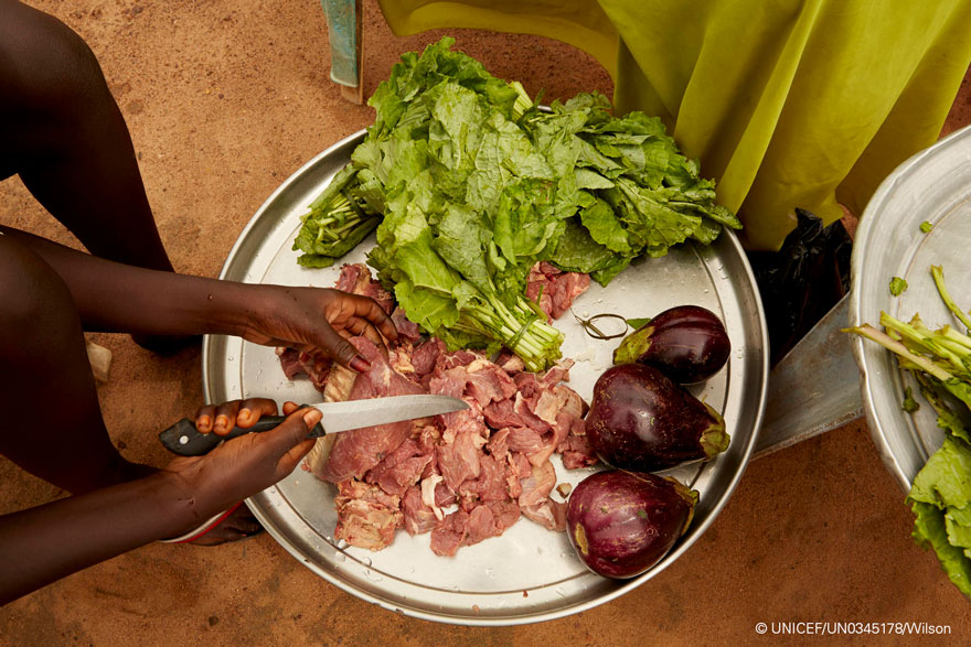 Alimentos en un plato