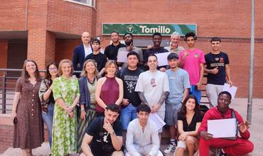 Alumnado CP Nivel 1 tras la graduación