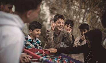 Niños y niñas desplazados en Irak