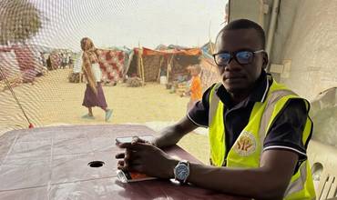 Jackson Djimtobeye, profesional de UNICEF de apoyo psicosocial y salud mental a la infancia refugiada en Chad.