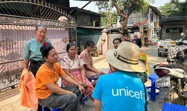 UNICEF actúa en Myanmar