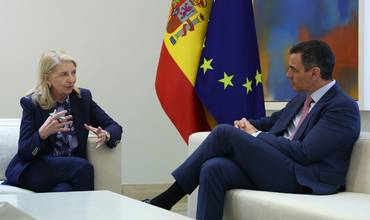 Catherine Russell, directora de UNICEF, se reúne con Pedro Sánchez