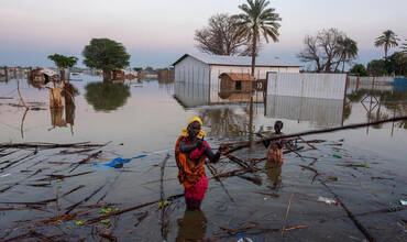 Impacto de las inundaciones en Bentiu, Sudán del Sur
