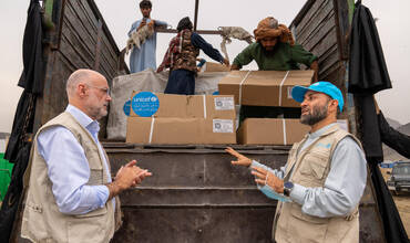 UNICEF Afganistán preparando ayuda humanitaria