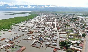 Imagen aérea de las inundaciones en Burundi