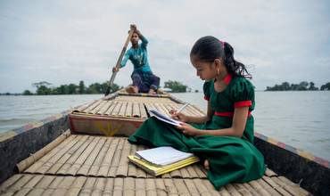 El cambio climático afecta la educación de los niños.