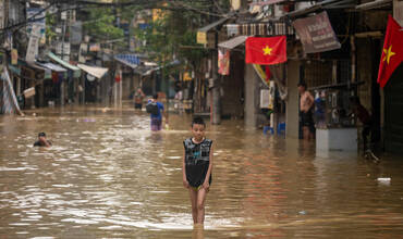 Inundaciones en Vietnam Tifón Yagi