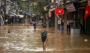 Inundaciones en Vietnam Tifón Yagi