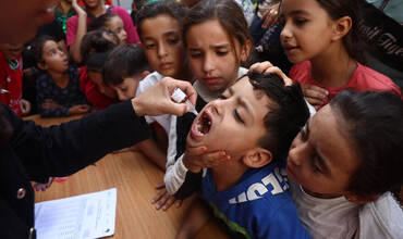 La segunda ronda de la campaña de vacunación de emergencia contra la poliomielitis comenzó el 14 de octubre de 2024 en Gaza