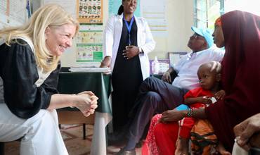 Catherine Russell durante su visita