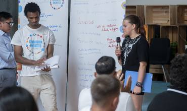 Jóvenes Generation Unlimited España presentando propuestas 