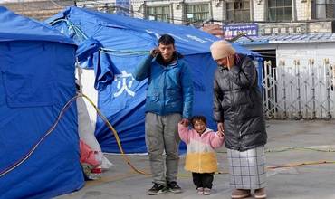 Familias afectadas por el terremoto que están recibiendo la ayuda de UNICEF
