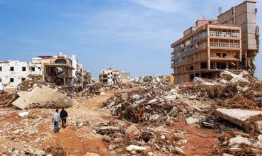 Libia tras el paso de la tormenta Daniel.