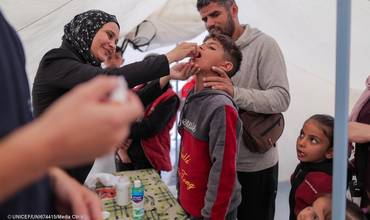 La campaña masiva de vacunación contra la polio continuará en la Franja de Gaza