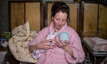 Ucrania: dando a luz en plena oscuridad