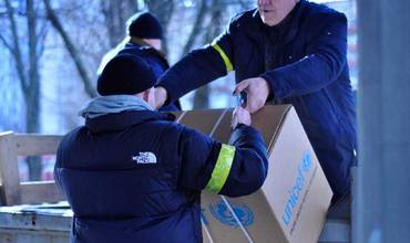 UNICEF entrega suministros en Ucrania