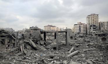 Imagen de los destrozos causados por la guerra en la Franja de Gaza