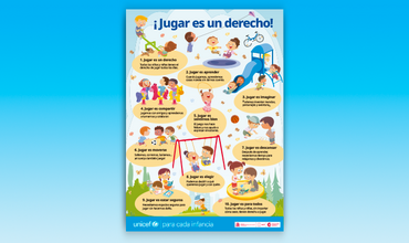 Imagen del cartel y las fichas para colorear