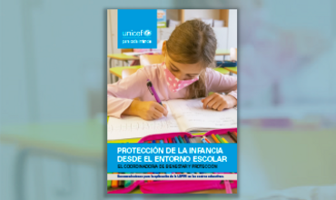 Portada del documento "Protección de la infancia desde el entorno escolar"