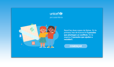 Sopa de lletres sobre prevenció de conflictes