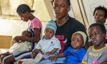 Personas desplazadas de sus hogares en Haití