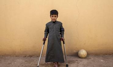 Un niño herido en un ataque en Irak