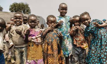 Niños desplazados en República Democrática del Congo
