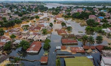 Inundaciones en Kinshasa el 12 de enero de 2024