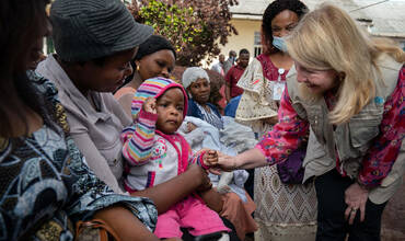 La directora ejecutiva de UNICEF en su visita a RDC