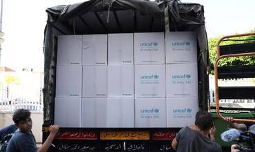 Suministros de UNICEF listos para ser entregados a la población de Líbano