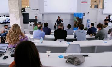 Celebración del Demo Day en la sede de ISDI, en Madrid