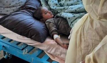 Uno de los niños víctimas del terremoto