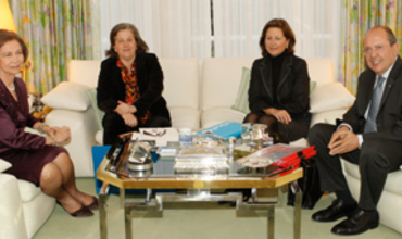 La Reina Doña Sofía se interesa por el trabajo de UNICEF en Haití