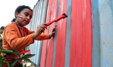 Los jóvenes participan en la construcción de un nuevo Egipto